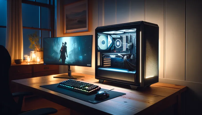 Bộ PC gaming hoàn chỉnh sử dụng CPU i7-9700 và RTX 2060, một lựa chọn tuyệt vời cho game thủ có ngân sách hạn chế.