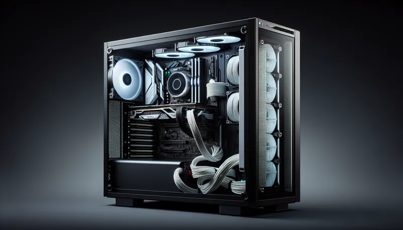 Bộ PC gaming Ryzen 5 sử dụng tản nhiệt khí tầm trung, tối ưu hiệu năng trên giá thành.