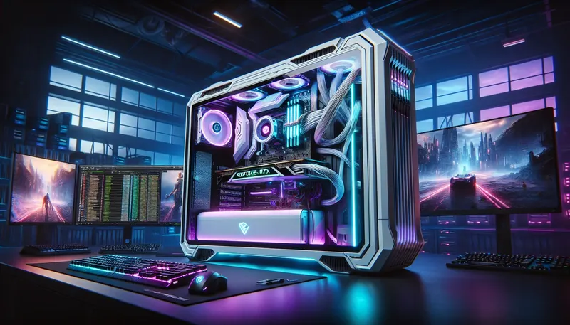 Bộ PC gaming và livestream 2025 mạnh mẽ với đèn RGB và linh kiện cao cấp được build bởi Tin Học Anh Phát.