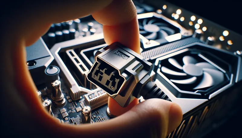 Cắm chặt cáp nguồn 12VHPWR cho card đồ họa RTX 4090 để đảm bảo an toàn.