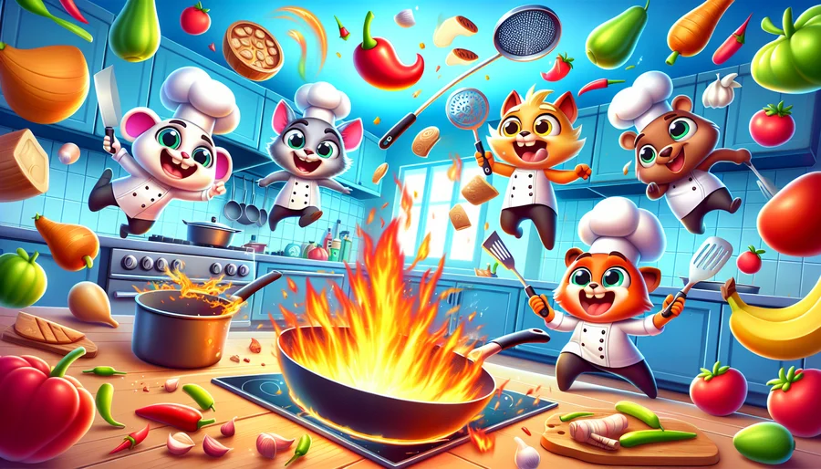 Căn bếp hỗn loạn của game Overcooked 2, một game PC thử thách tình bạn cực vui.