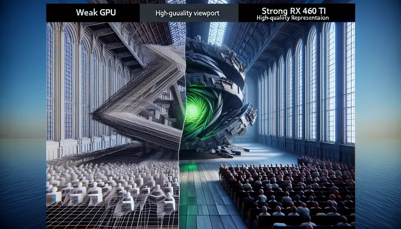 Card đồ họa mạnh như RTX 4060 Ti 16GB giúp viewport 3ds Max mượt mà hơn.