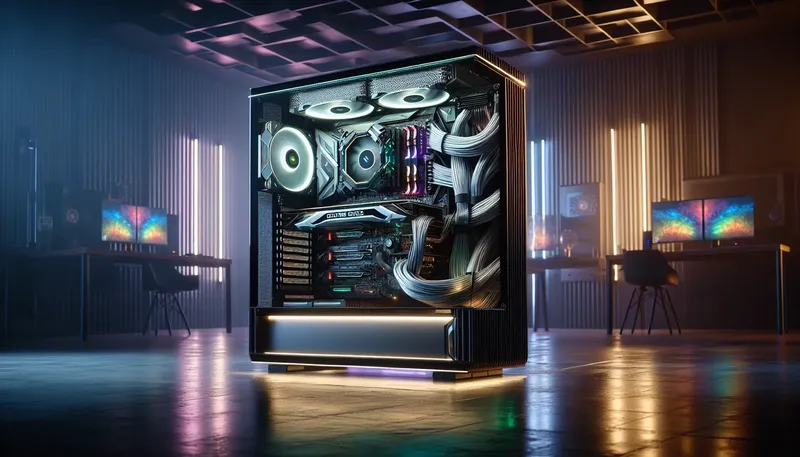Cấu hình PC After Effects high-end cho studio với CPU Core i9, VGA RTX 4090, và 128GB RAM.
