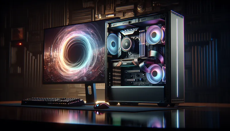 Cấu hình PC gaming cao cấp với CPU Core i7 và tản nhiệt nước AIO 240mm.
