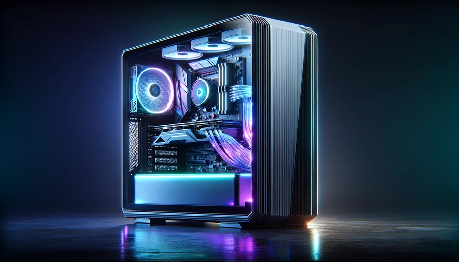 Cấu hình PC gaming mạnh mẽ với card đồ họa RTX và đèn RGB để chiến game cùng bạn bè.