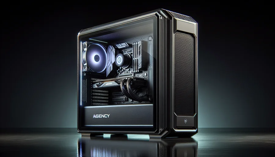 Cấu hình PC đồ họa AGENCY POWERHOUSE trang bị Ryzen 9 và RTX 4080 Super cho hiệu suất đỉnh cao.