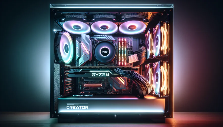 Cấu hình PC đồ họa AM5 cân bằng với CPU Ryzen 7000, RAM DDR5 và mainboard B650.