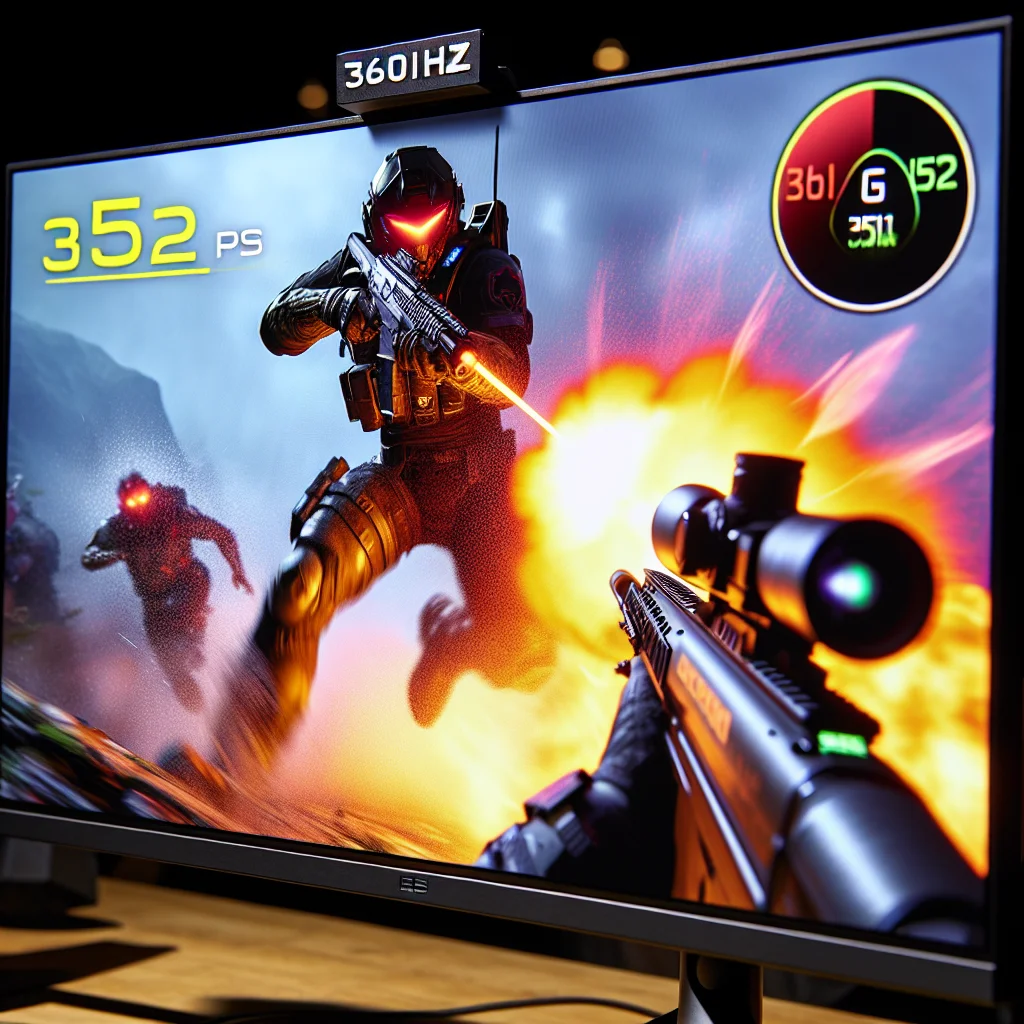 Chơi game eSports trên màn hình 360Hz đòi hỏi CPU Core i7 để duy trì FPS siêu cao ổn định.