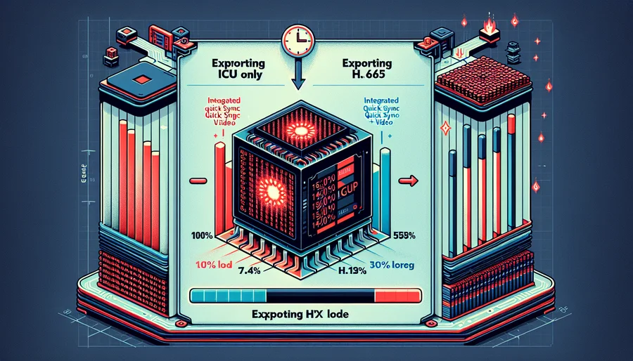 Cơ chế hoạt động của Intel Quick Sync Video giúp i5-13600K xuất file nhanh hơn Xeon trong Premiere.