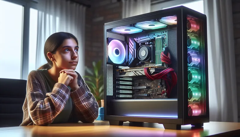 Cỗ máy PC gaming Intel 2025 do người dùng tự tay lắp ráp với đèn RGB rực rỡ.