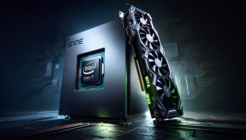 CPU Intel Core i7-14700F và Card đồ họa NVIDIA GeForce RTX 4060 Ti, bộ đôi trái tim và bộ não của dàn PC gaming 2K.