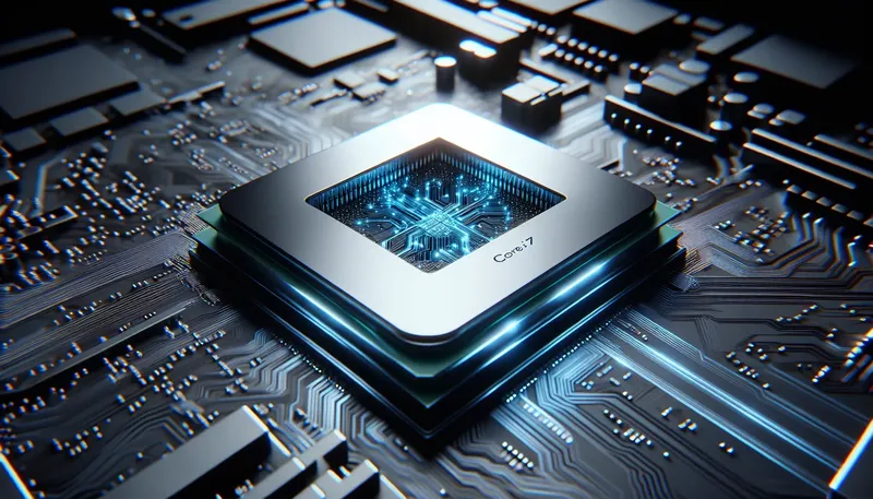 CPU Intel Core i7 với kiến trúc lai là lựa chọn cân bằng vàng, giúp hệ thống không bị nghẽn cổ chai.