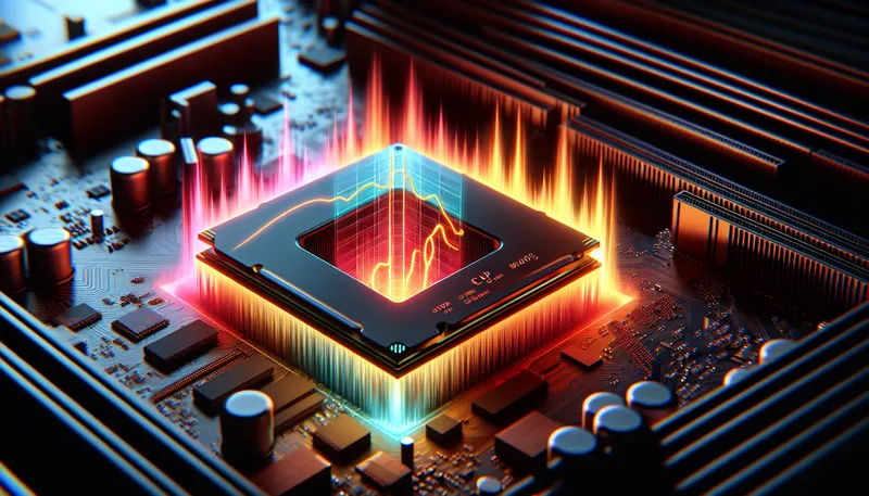 CPU Ryzen 5 tỏa nhiệt cao khi bật PBO và hoạt động ở các tác vụ nặng.