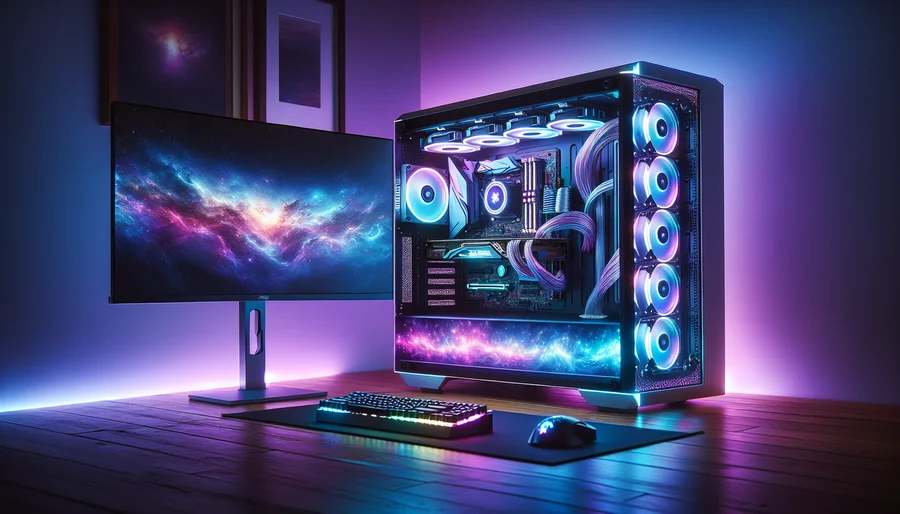 Dàn máy tính chơi game cao cấp với hiệu ứng LED ARGB đồng bộ theo chủ đề 