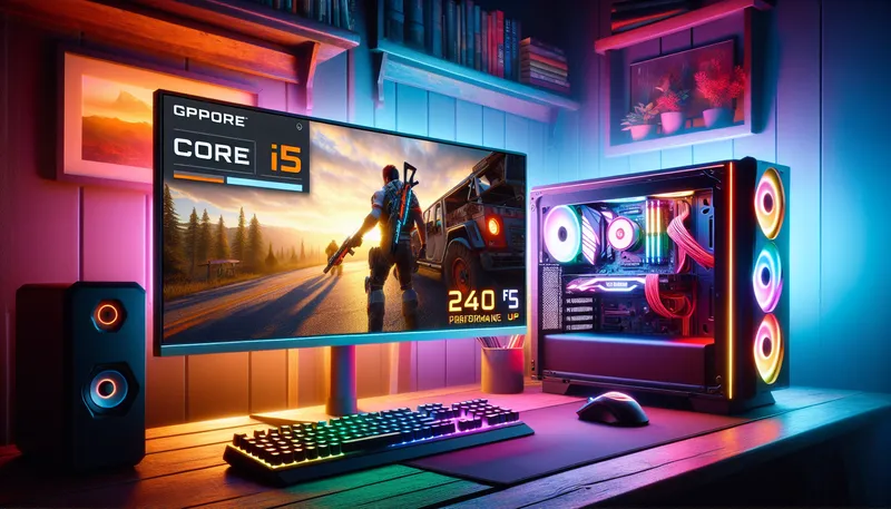 Dàn PC chơi game Core i5 giúp đạt FPS cao và ổn định trong các tựa game eSports.