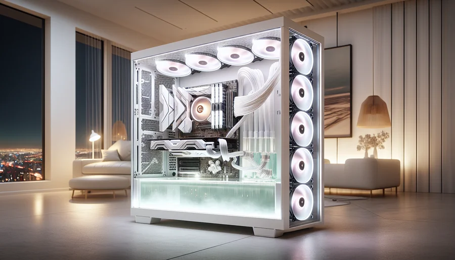 Dàn PC gaming đậm chất Sài Gòn với vỏ case bể cá, tản nhiệt nước custom và LED ARGB đồng bộ.