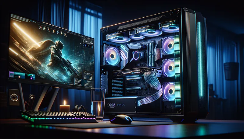 Dàn PC Gaming cao cấp trang bị RAM DDR5, tối ưu cho game thủ eSports và streamer.