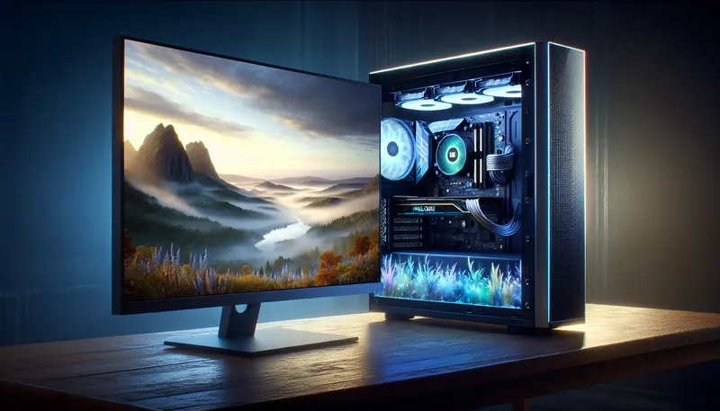 Dàn PC gaming cũ Core i7 tự build hoàn chỉnh, mạnh mẽ với đèn LED đẹp mắt.