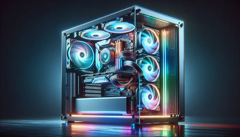 Dàn PC gaming đỉnh cao trang bị tản nhiệt nước AIO 360mm cho CPU Core i9 ép xung.