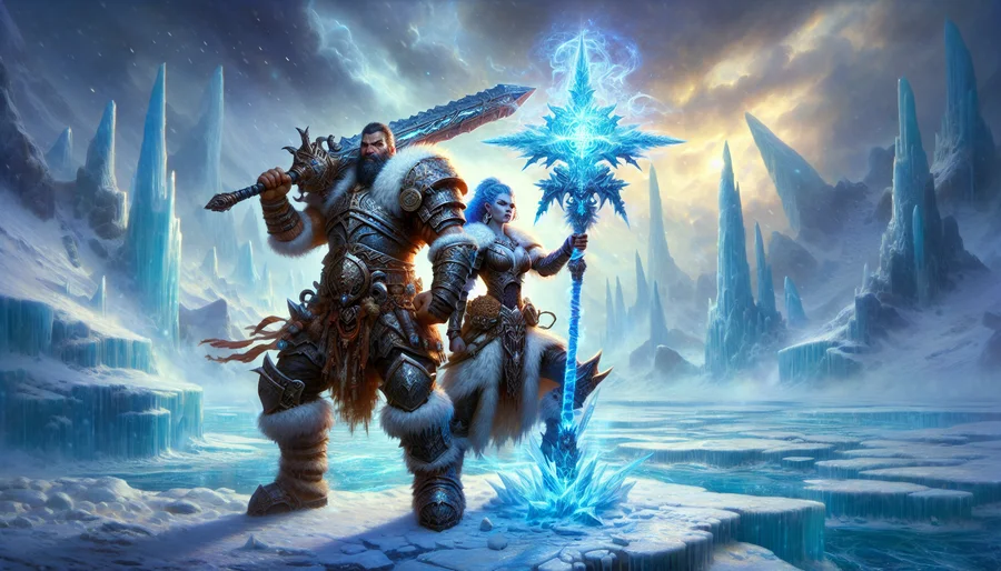 Đệ tử Act II với hào quang Holy Freeze và vũ khí Insight hỗ trợ người chơi.
