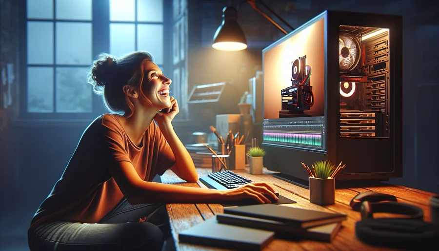 Freelancer làm việc hiệu quả hơn sau khi đầu tư vào PC đồ họa Ryzen 7 mạnh mẽ.