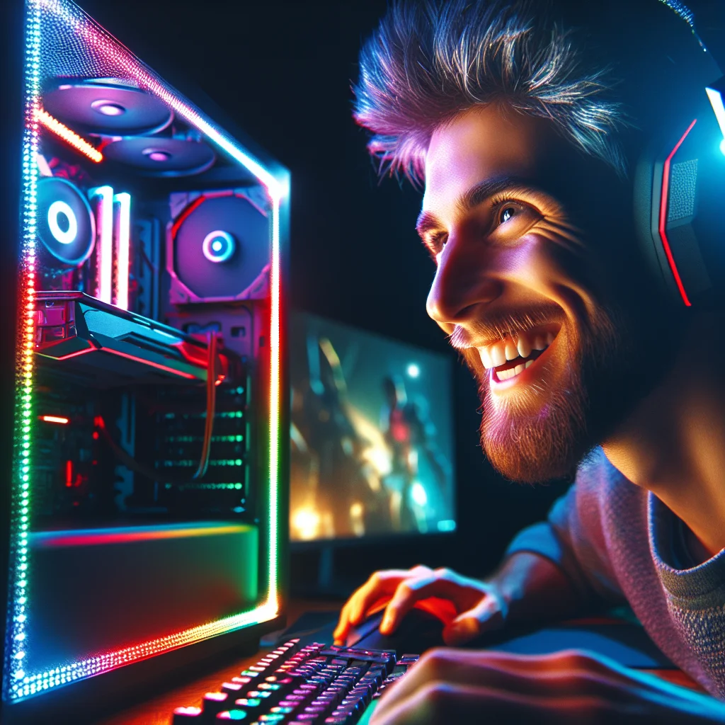 Game thủ tận hưởng trải nghiệm chơi game đỉnh cao trên dàn PC gaming mơ ước sau khi mua trả góp thành công.