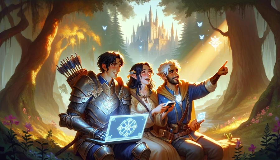 Game thủ trên PC, Console, và Mobile cùng chơi chung trong một thế giới game MMORPG.