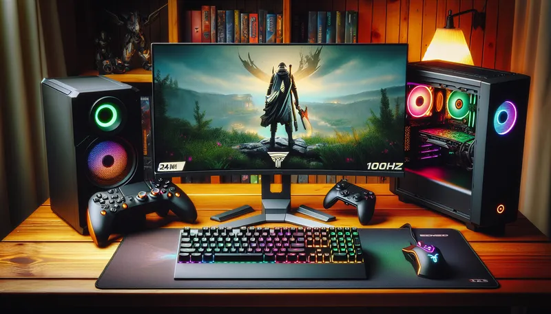 Gợi ý combo phụ kiện gaming cân bằng dưới 3 triệu với màn hình 100Hz, phím cơ E-Dra và chuột Logitech G102.