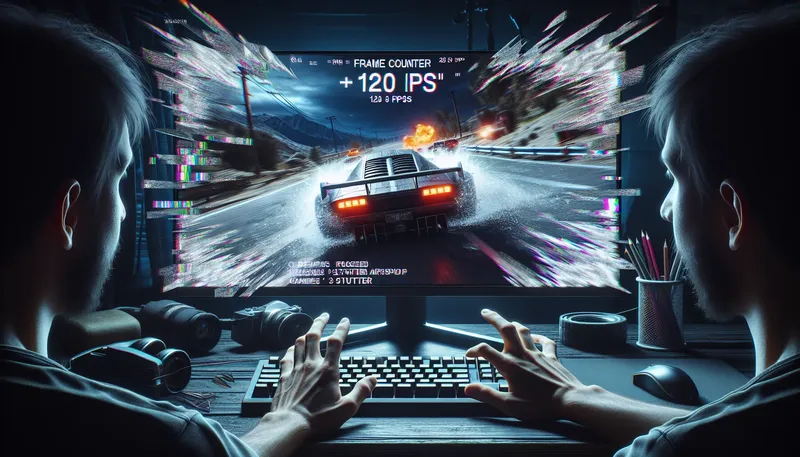 Hình ảnh minh họa hiện tượng game bị khựng hình, giật lag (stutter) dù FPS báo cao do thiếu RAM.