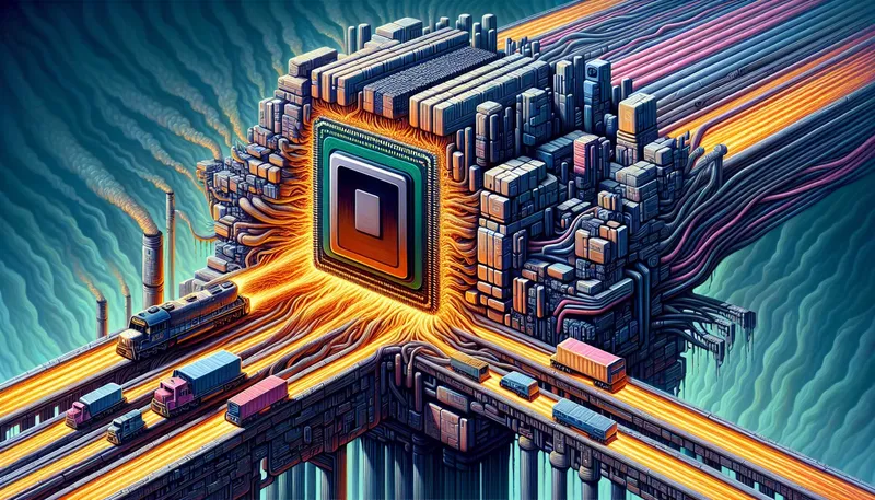 Hình ảnh minh họa hiện tượng nghẽn cổ chai khi lắp CPU Core i9 mạnh mẽ vào mainboard H610 yếu, khiến hiệu năng bị sụt giảm.