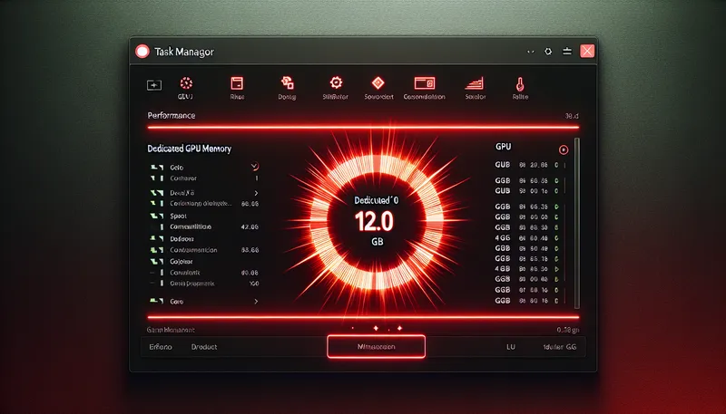 Hướng dẫn kiểm tra dung lượng VRAM của card đồ họa trong Task Manager trên Windows.