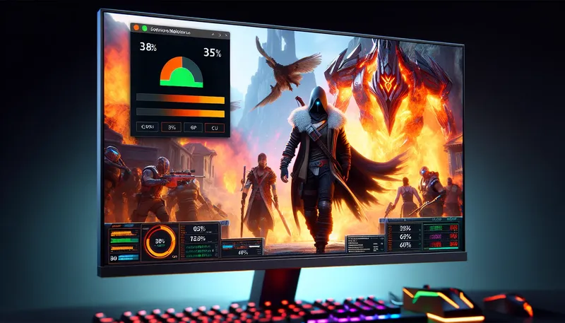 Hướng dẫn kiểm tra nghẽn cổ chai bằng MSI Afterburner với thông số CPU Usage 100%.