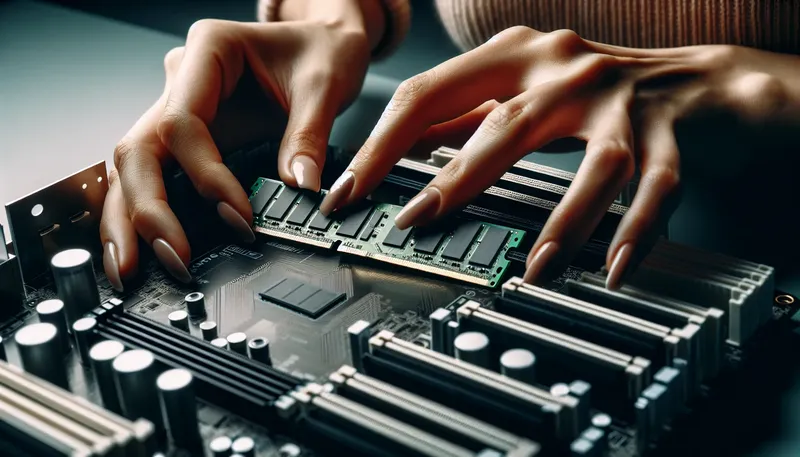 Hướng dẫn lắp hai thanh RAM để kích hoạt chế độ Dual Channel, giúp tăng hiệu năng làm nhạc.