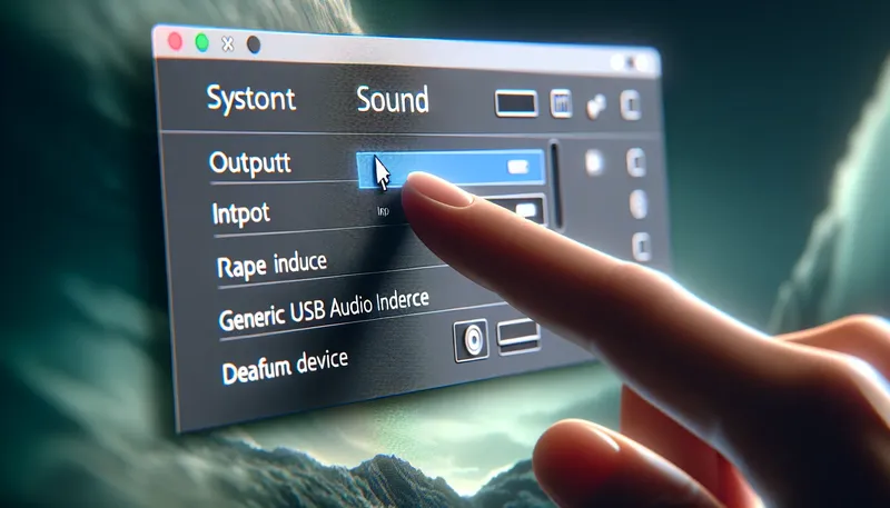 Hướng dẫn thiết lập sound card làm thiết bị âm thanh mặc định trong Sound settings của Windows.