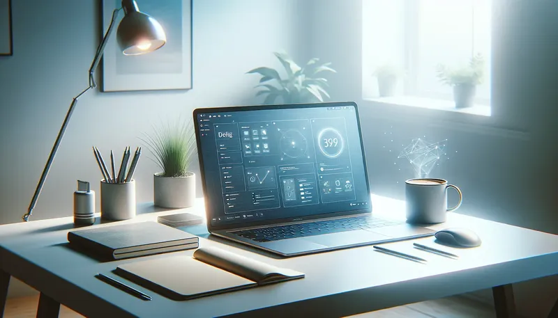 Không gian làm việc của một nhà thiết kế UI/UX, nơi CPU Core i5 đã đủ đáp ứng nhu cầu.