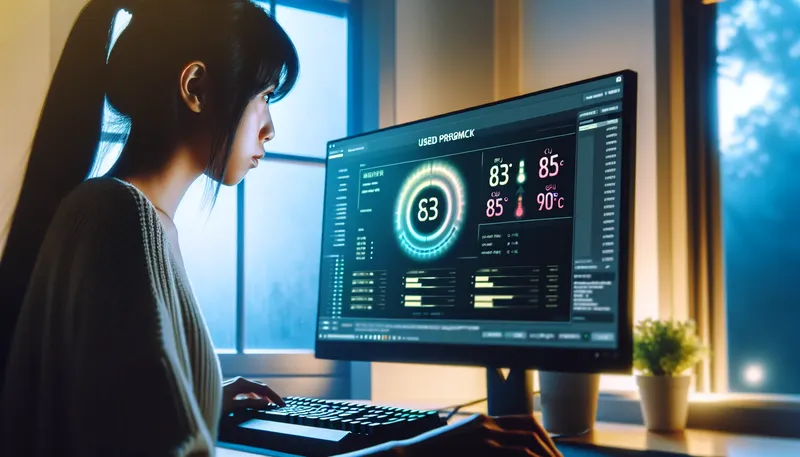 Kiểm tra nhiệt độ CPU và GPU của PC cũ bằng phần mềm khi chạy full-load.