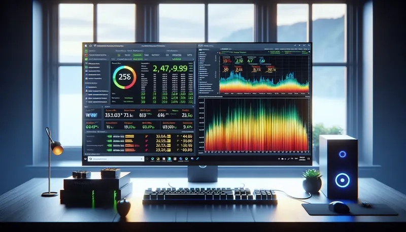 Kiểm tra độ ổn định của hệ thống sau khi ép xung bằng phần mềm HWiNFO64 và Cinebench R23 để theo dõi nhiệt độ và hiệu năng.