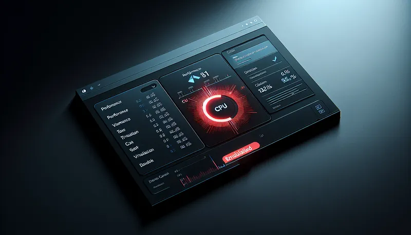 Kiểm tra tình trạng Virtualization Technology (VT) đã bật trong mục Performance của Task Manager.