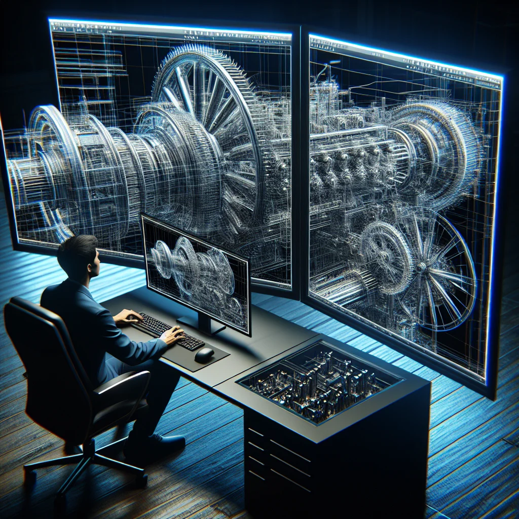 Kỹ sư cơ khí làm việc trên PC Workstation với phần mềm SOLIDWORKS, yêu cầu độ chính xác tuyệt đối.