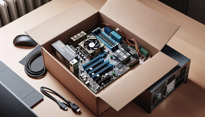 Lắp ráp thử nghiệm PC bên ngoài vỏ case, hay còn gọi là test bench, để kiểm tra linh kiện.