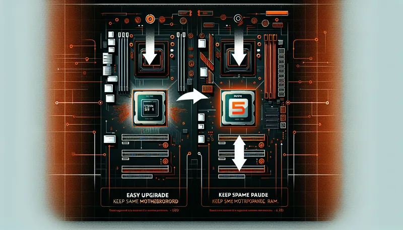 Lộ trình nâng cấp dễ dàng từ Ryzen 5 5500 lên Ryzen 7 5800X3D trên nền tảng AM4.