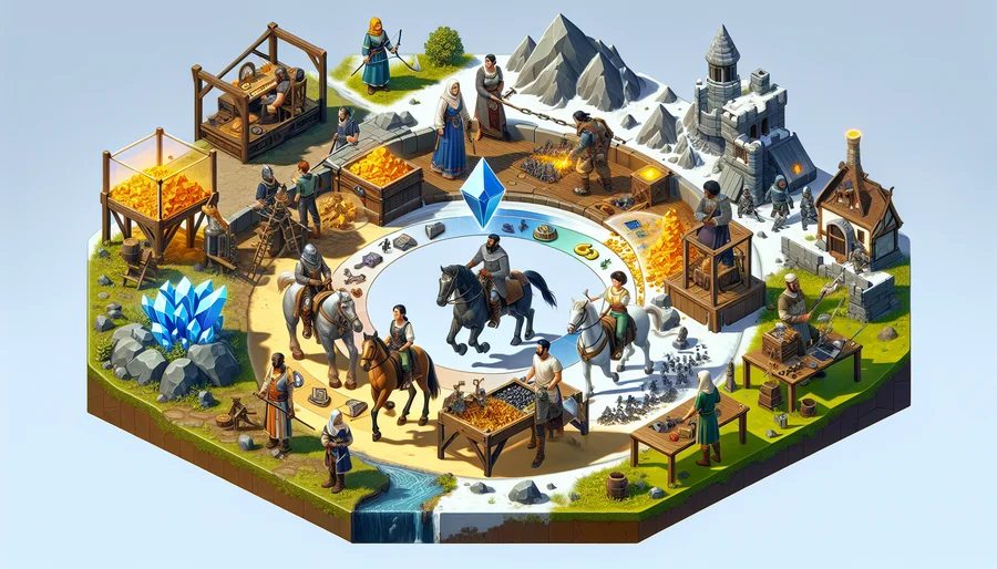 Lối chơi sandbox và đa nền tảng PC và Mobile của game Albion Online.