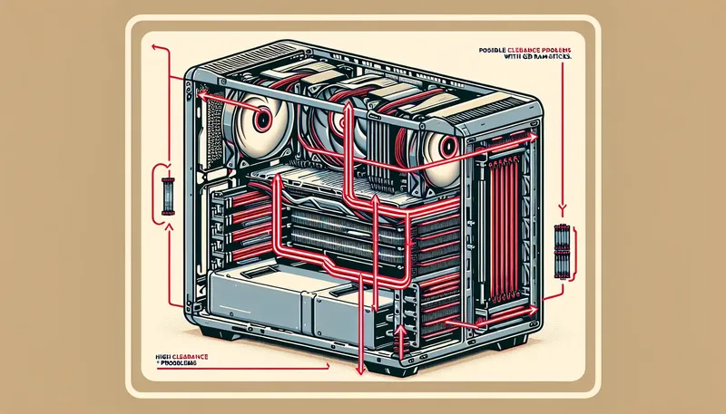 Lưu ý về khả năng tương thích của tản nhiệt khí với RAM và tản AIO với vỏ case.