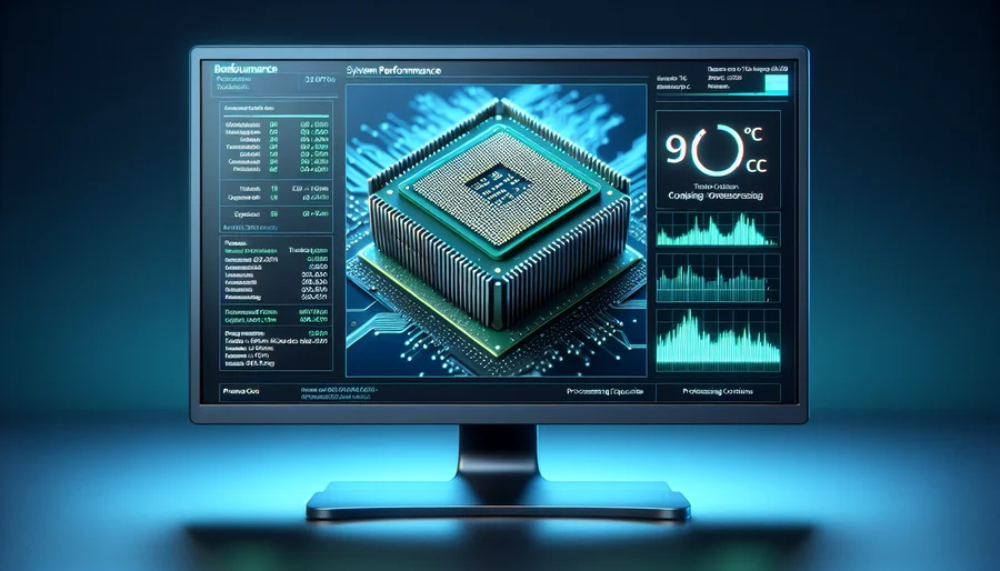 Màn hình máy tính đang chạy bài test Cinebench R23 để kiểm tra hiệu năng và nhiệt độ của CPU Xeon cũ.