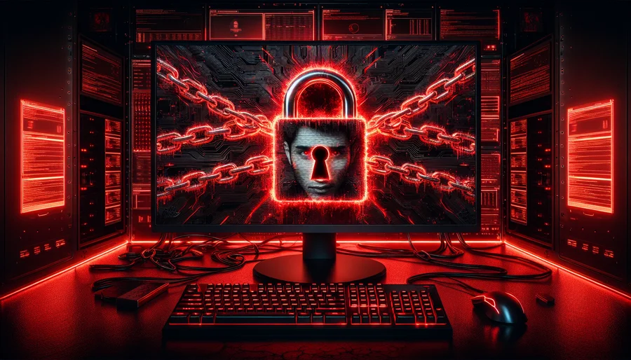 Máy tính chơi game bị khóa bởi mã độc tống tiền ransomware.