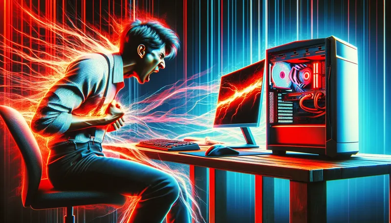 Máy tính PC chơi game bị nóng và giật lag do keo tản nhiệt CPU cũ cần được thay thế.