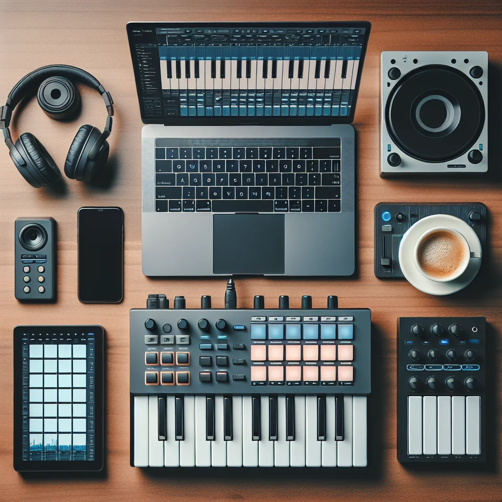 MIDI keyboard Akai MPK Mini nhỏ gọn lý tưởng để làm beat và di chuyển.