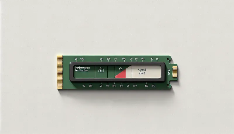 Minh họa quy tắc chừa trống 15-20% dung lượng để giữ cho ổ cứng SSD luôn đạt hiệu suất cao.