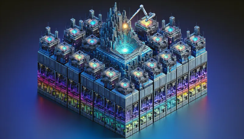 Minh họa render đa nhân, CPU nhiều nhân sẽ xử lý đồng thời nhiều ô ảnh, giúp rút ngắn thời gian.