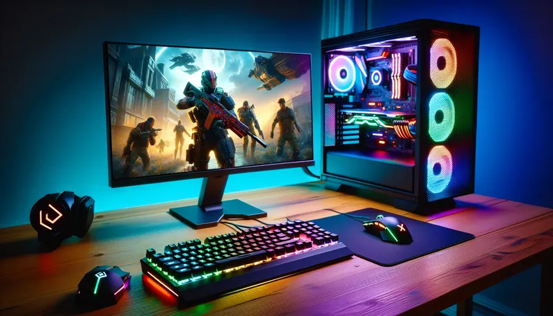 Một bộ PC gaming cấu hình cao được tối ưu để chơi game với FPS tối đa.